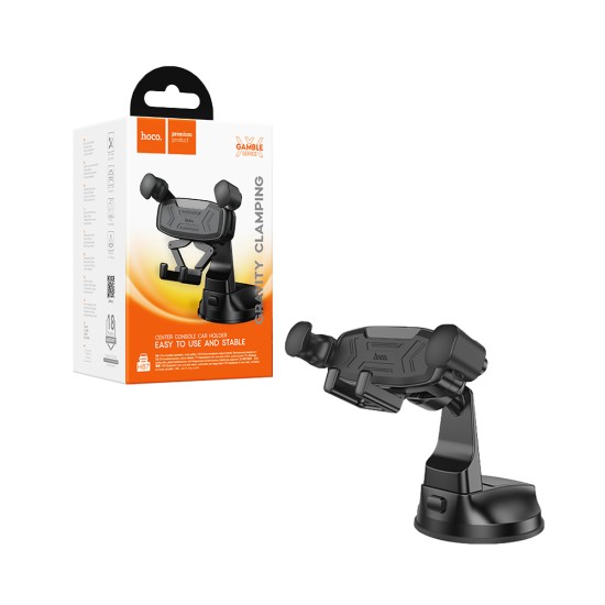 Suporte de Telefone para Carro Hoco H67 Gamble Gravity Linkage para Painel Preto Suporte de Telefone para Carro Hoco H67 Gamble Gravity Linkage para Painel Preto